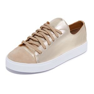 Kaanas Gold & Suede Sneakers